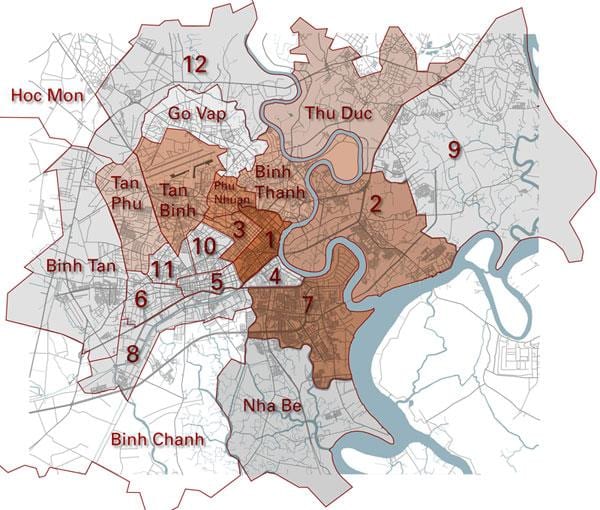 ضلع نقشہ saigon