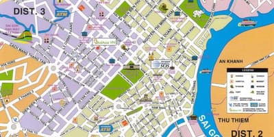 Hcmc سیاحوں کی نقشہ