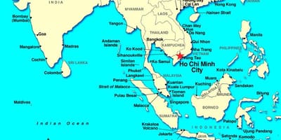 Saigon کے دنیا کے نقشے