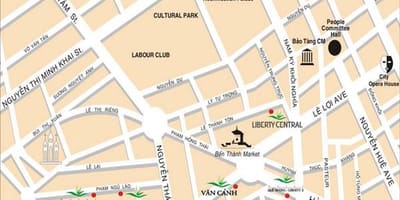 Saigon کے پرکشش مقامات کے نقشے