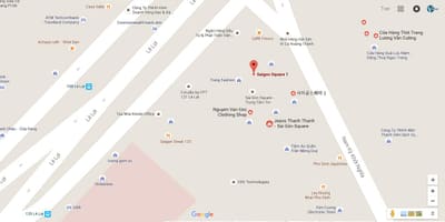 نقشہ کے saigon کے مربع